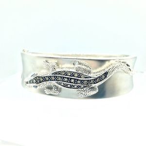 New! Champagne diamond alligator bangle!